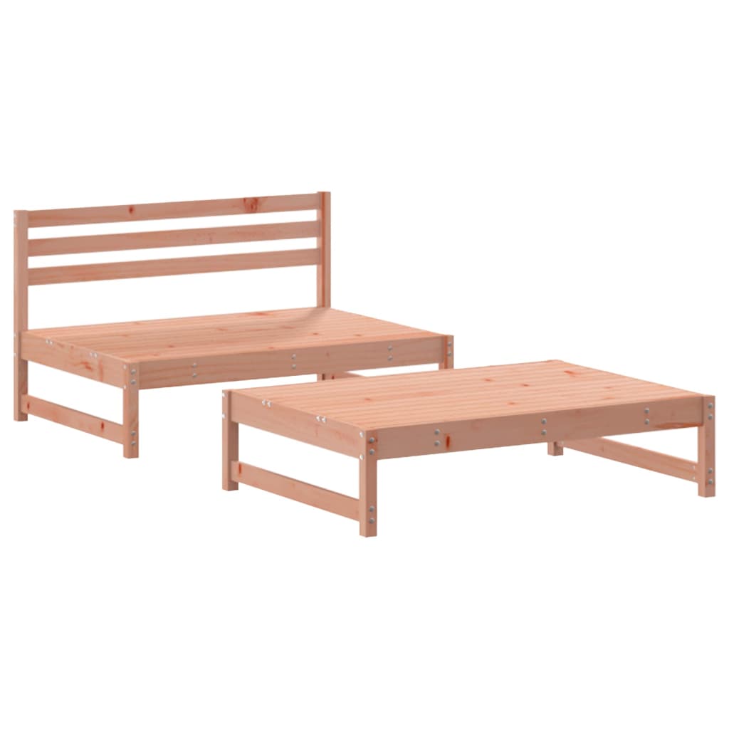 vidaXL 2-tlg. Garten-Lounge-Set mit Kissen Massivholz Douglasie