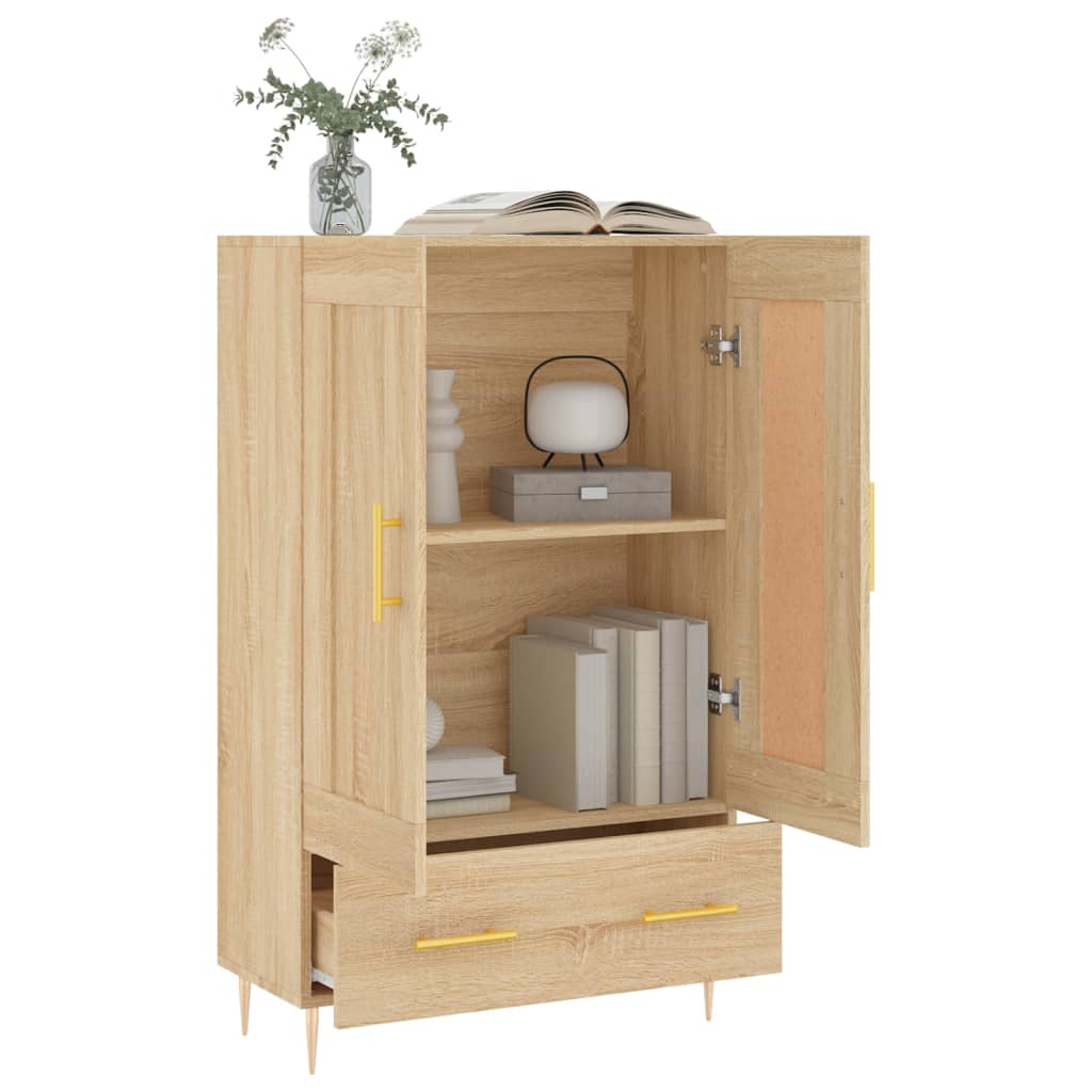 vidaXL Highboard Sonoma-Eiche 69,5x31x115 cm Holzwerkstoff