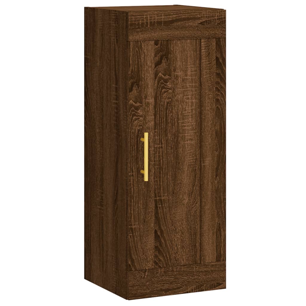 vidaXL Wandschrank Braun Eichen-Optik 34,5x34x90 cm Holzwerkstoff