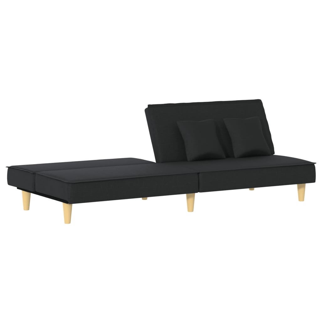 vidaXL Schlafsofa Schwarz Stoff