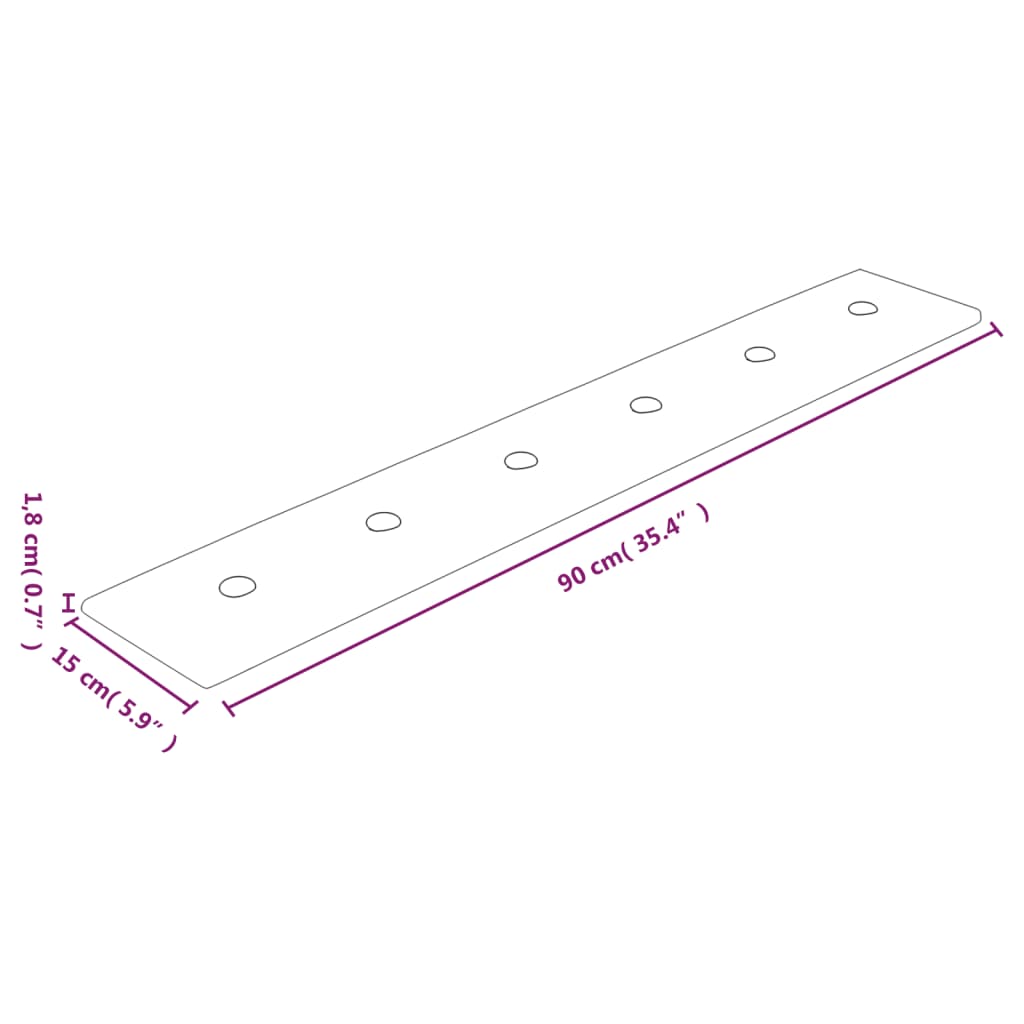 vidaXL Wandpaneele 12 Stk. Creme 90x15 cm Kunstleder 1,62 m²