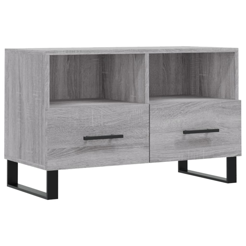 vidaXL TV-Schrank Grau Sonoma 80x36x50 cm Holzwerkstoff