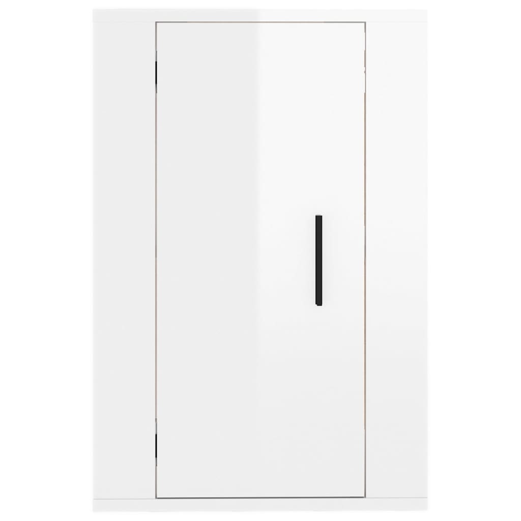 vidaXL TV-Wandschrank Hochglanz-Weiß 40x34,5x60 cm