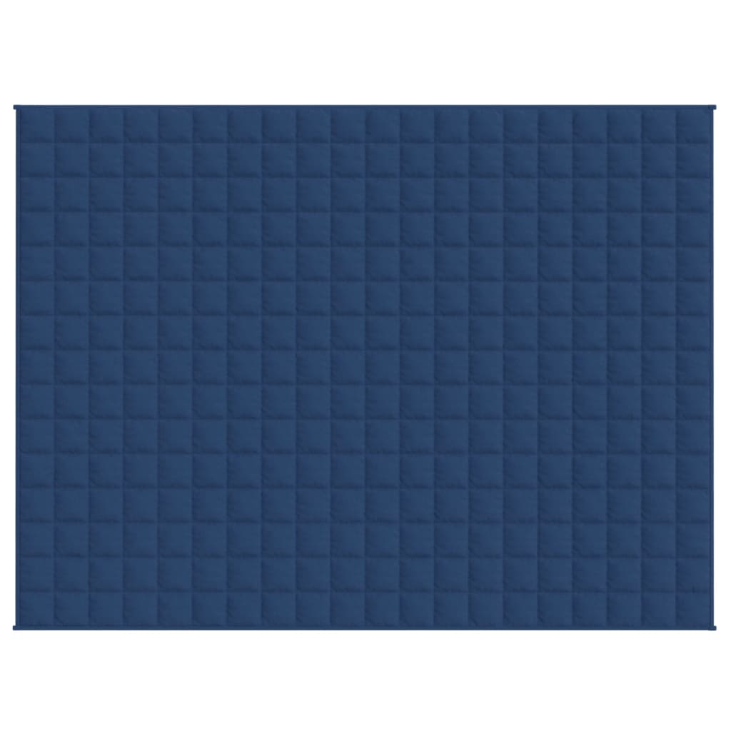 vidaXL Gewichtsdecke Blau 152x203 cm 7 kg Stoff