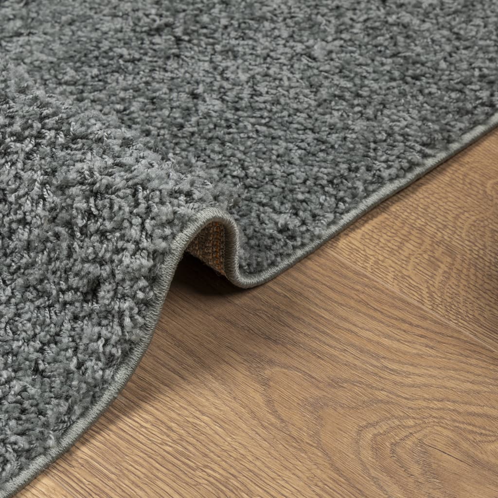 vidaXL Teppich Shaggy Hochflor Modern Grün 80x200 cm