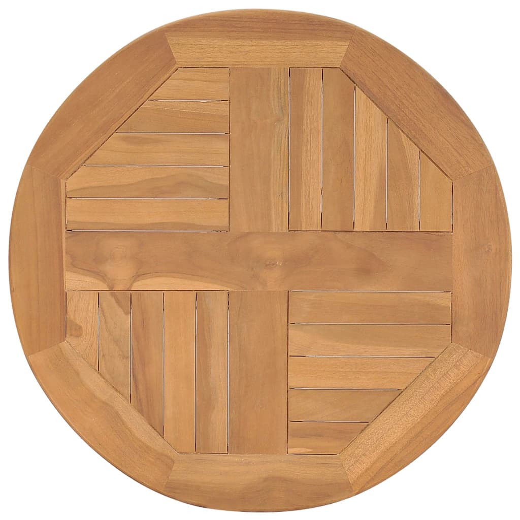 vidaXL Bistrotisch Ø60x60 cm Teak Massivholz