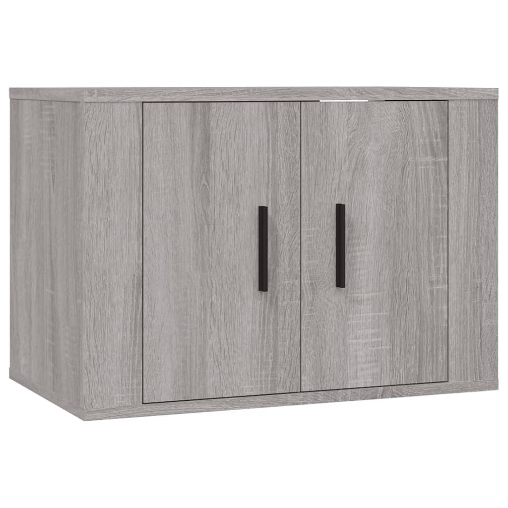 vidaXL 4-tlg. TV-Schrank-Set Grau Sonoma Holzwerkstoff