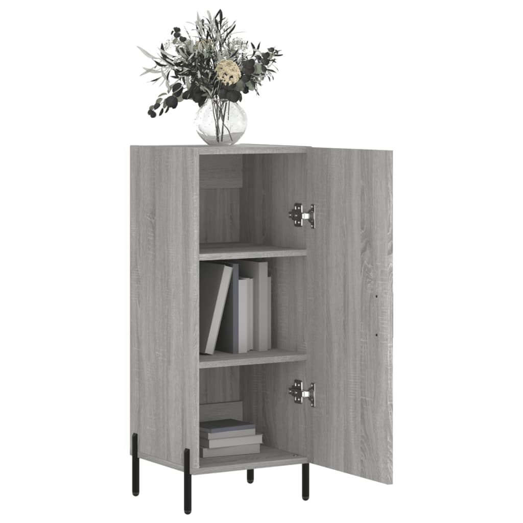 vidaXL Sideboard Grau Sonoma 34,5x34x90 cm Holzwerkstoff