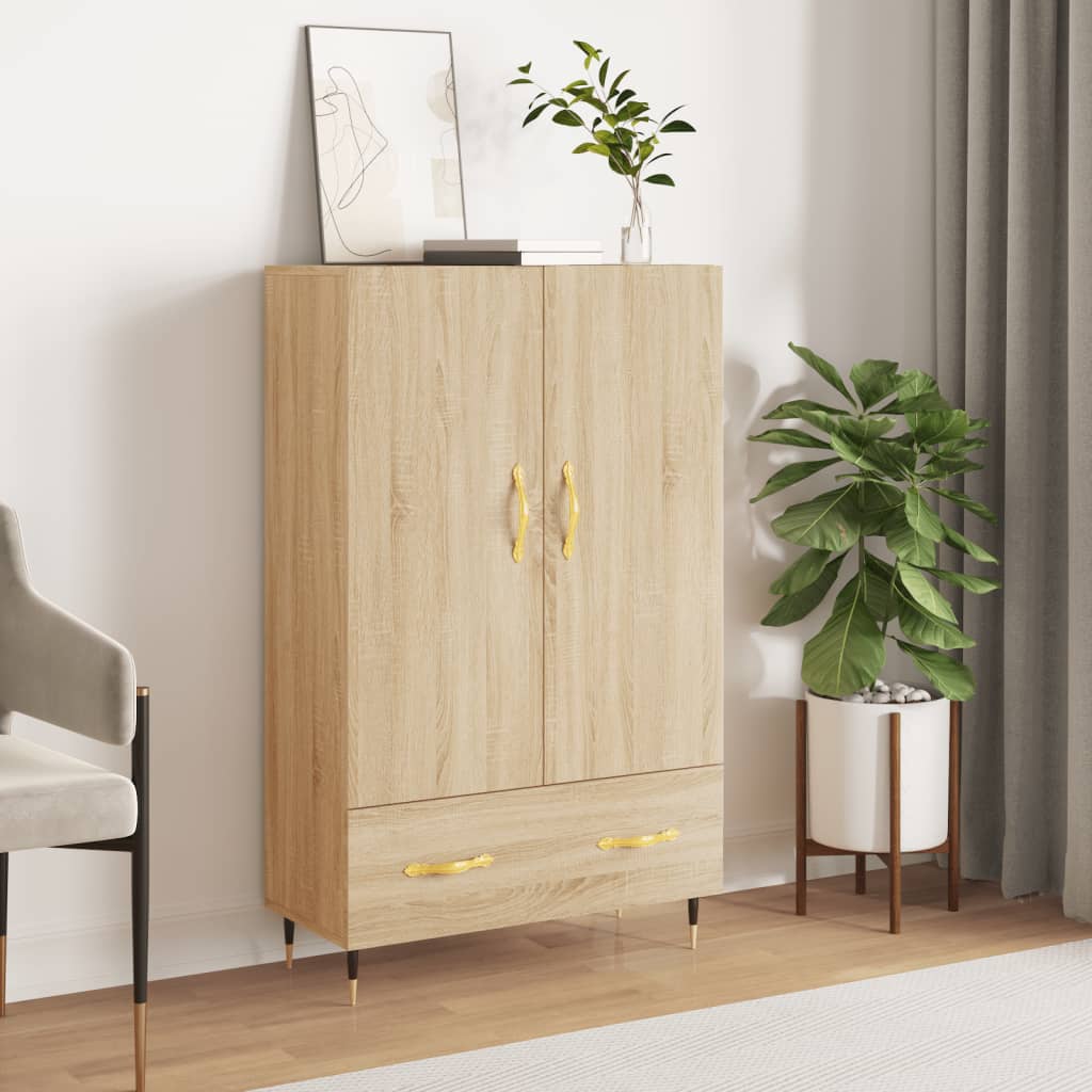 vidaXL Highboard Sonoma-Eiche 69,5x31x115 cm Holzwerkstoff