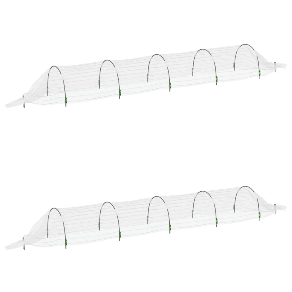 vidaXL Netztunnel 2 Stk. 1,5x5 m Fiberglas und PP