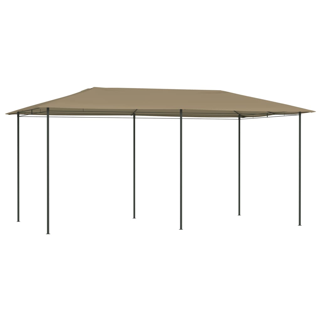 vidaXL Pavillon 2,98x5,3x2,59 m Taupe 160 g/m²