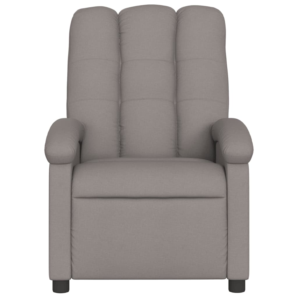 vidaXL Relaxsessel Taupe Stoff