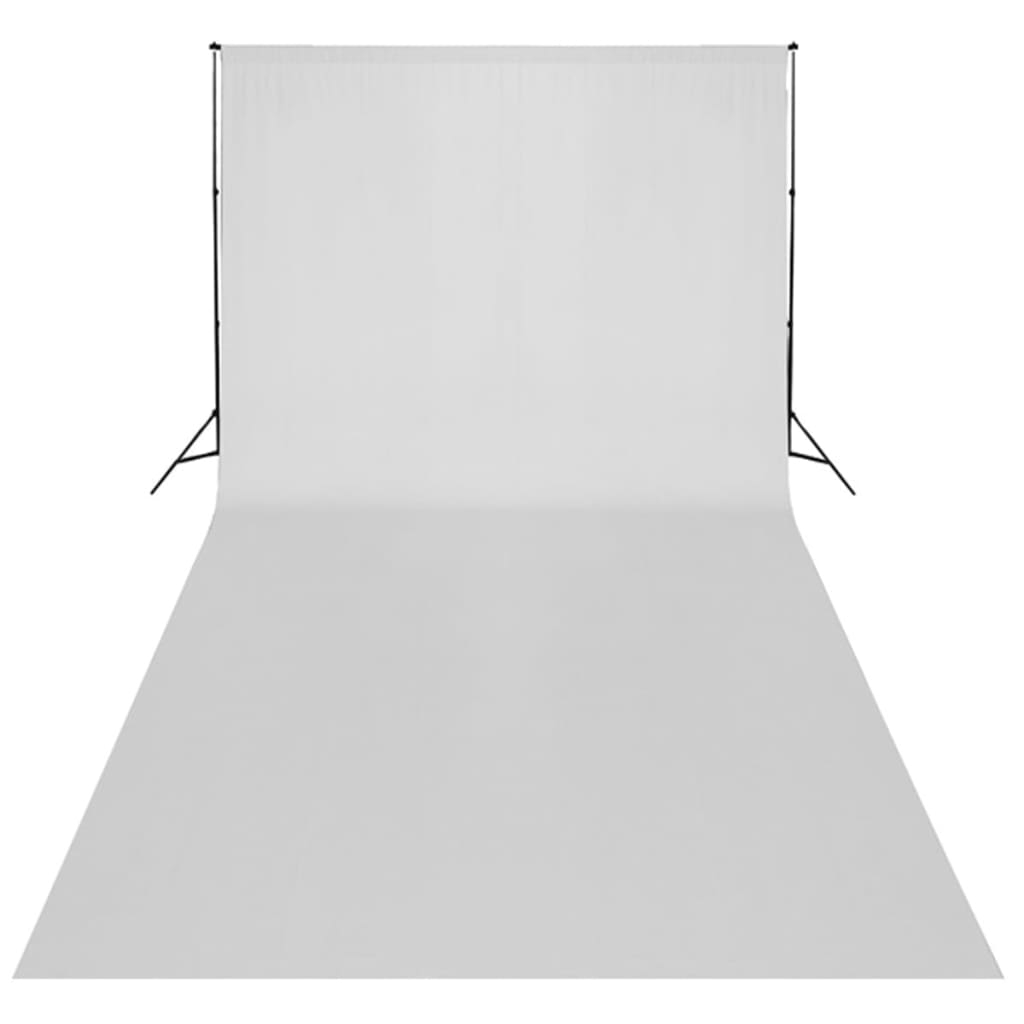 vidaXL Fotostudio-Set mit Weißem Hintergrund 600×300 cm & Leuchten