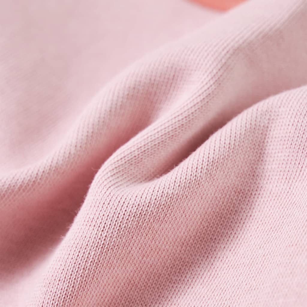 Kinder-Sweatshirt mit Farbblock Rosa 128