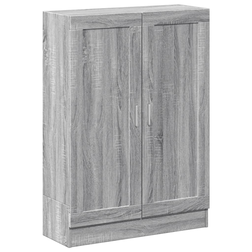 vidaXL Bücherschrank Grau Sonoma 82,5x30,5x115 cm Holzwerkstoff