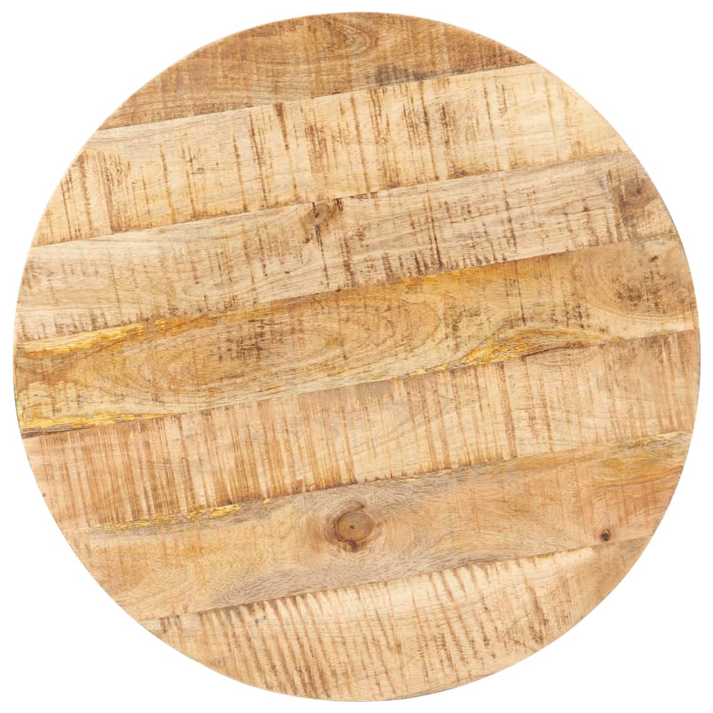 vidaXL Bistrotisch Rund Ø60x75 cm Raues Mangoholz