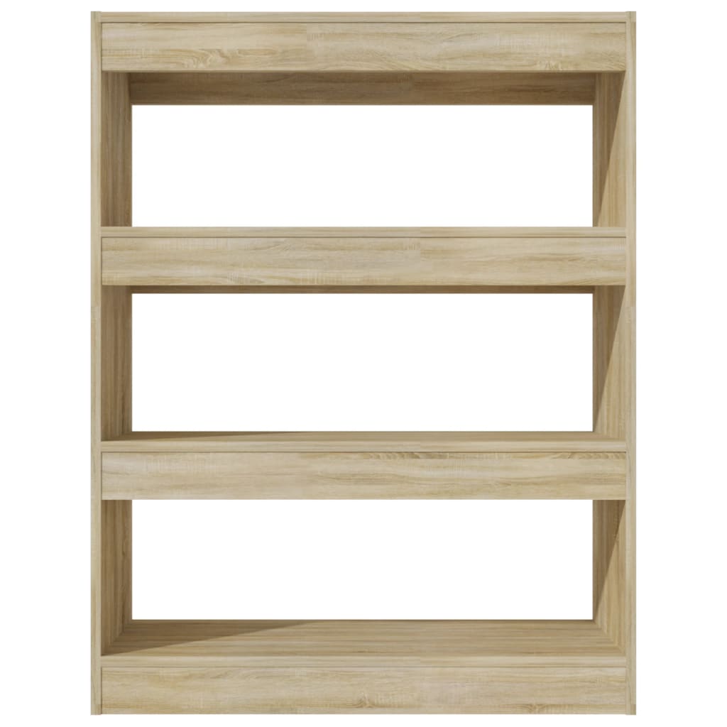 vidaXL Bücherregal/Raumteiler Sonoma-Eiche 80x30x103 cm Holzwerkstoff