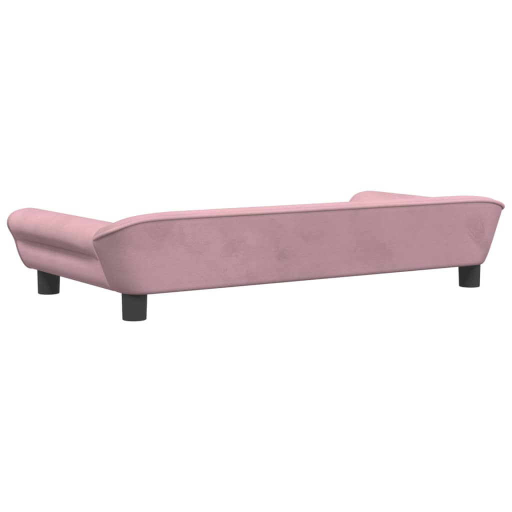 vidaXL Hundebett Rosa 100x50x21 cm Samt