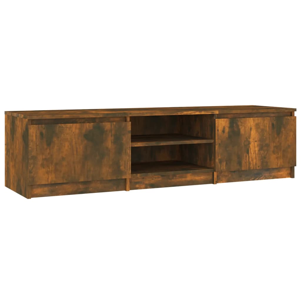 vidaXL TV-Schrank Räuchereiche 140x40x35,5 cm Holzwerkstoff