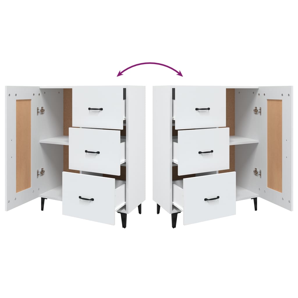 vidaXL Sideboard Weiß 69,5x34x90 cm Holzwerkstoff