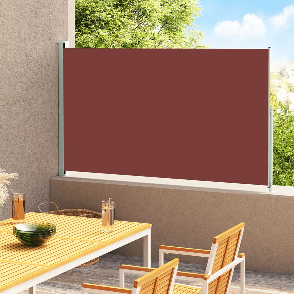 vidaXL Seitenmarkise Ausziehbar 200x300 cm Braun