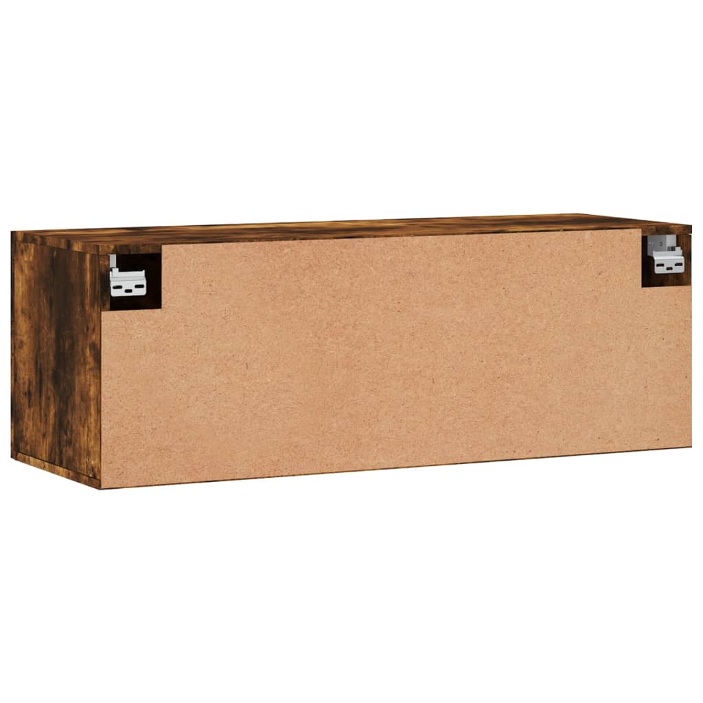 vidaXL Wandschrank Räuchereiche 100x36,5x35 cm Holzwerkstoff