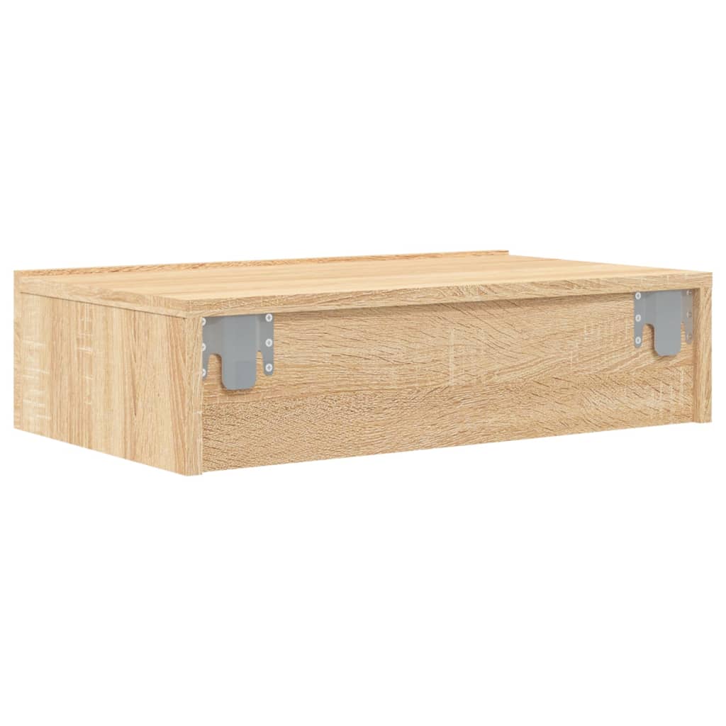 vidaXL TV-Schrank mit LED-Leuchten Sonoma-Eiche 60x35x15,5 cm