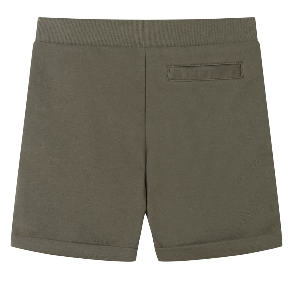 Kindershorts mit Kordelzug Dunkles Khaki 104