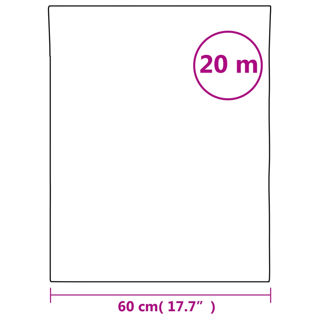 vidaXL Fensterfolie Matt Streifen-Design 60x2000 cm PVC