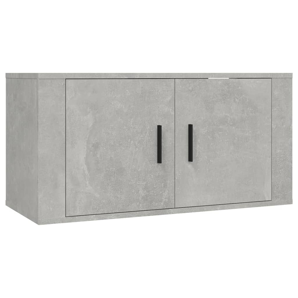 vidaXL 4-tlg. TV-Schrank-Set Betongrau Holzwerkstoff