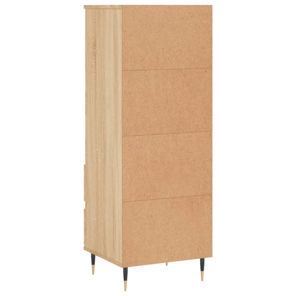 vidaXL Highboard Sonoma-Eiche 40x36x110 cm Holzwerkstoff