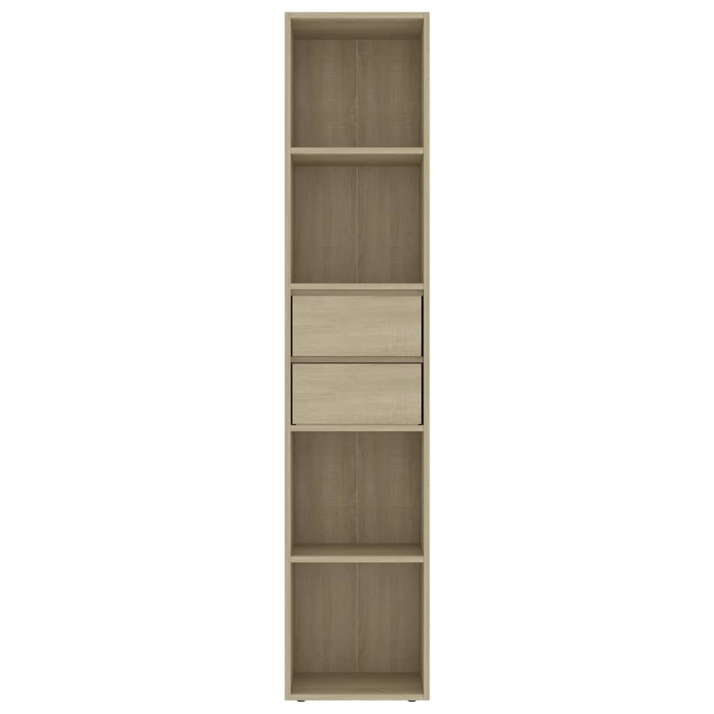 vidaXL Bücherregal Sonoma-Eiche 36x30x171 cm Holzwerkstoff