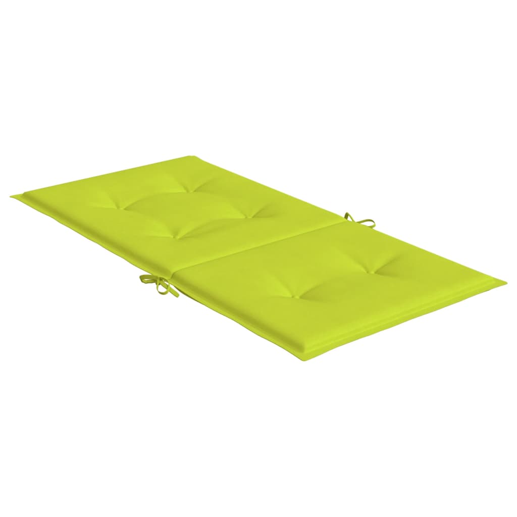 vidaXL Gartenstuhlauflagen für Niedriglehner 2Stk. Hellgrün 100x50x3cm