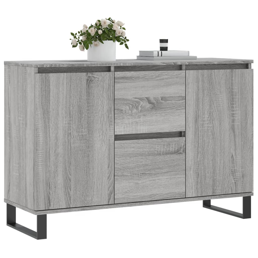 vidaXL Sideboard Grau Sonoma 104x35x70 cm Holzwerkstoff