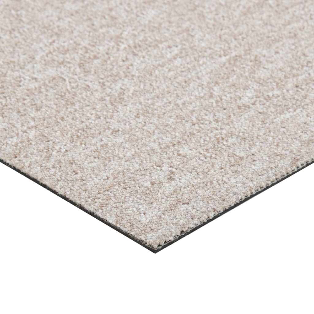 vidaXL Teppichfliesen 20 Stk. 5 m² 50x50 cm Hellbeige