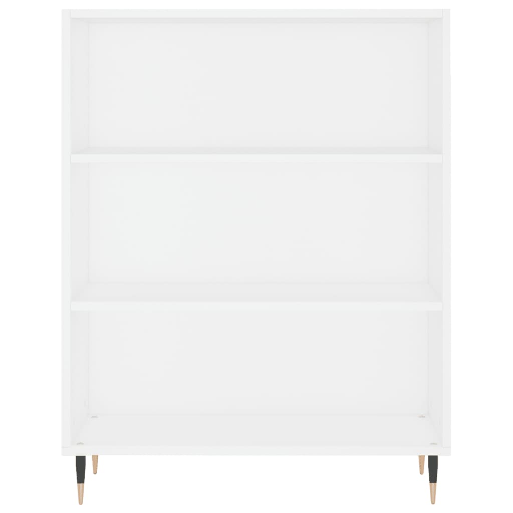 vidaXL Bücherregal Weiß 69,5x32,5x90 cm Holzwerkstoff