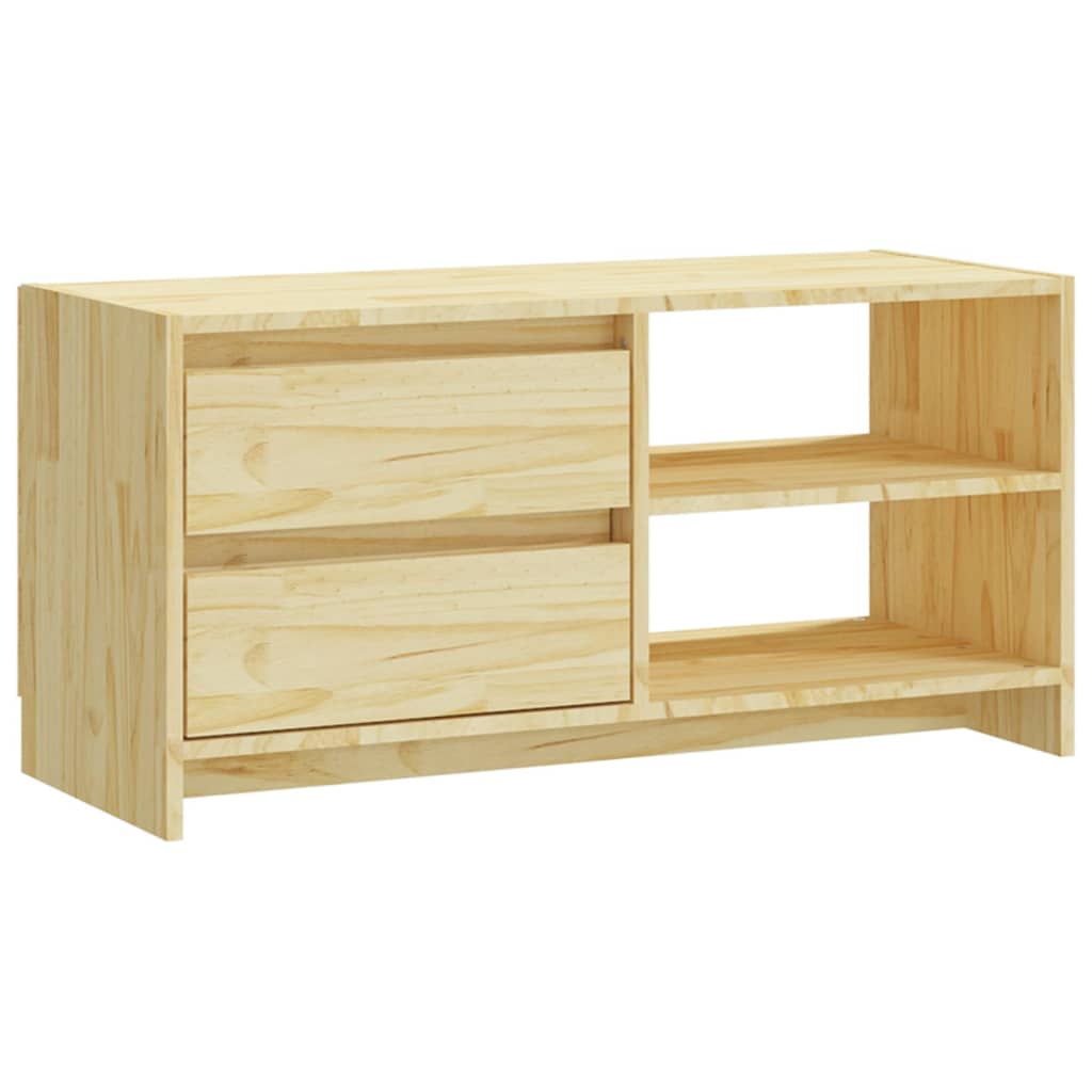 vidaXL TV-Schrank 80x31x39 cm Massivholz Kiefer