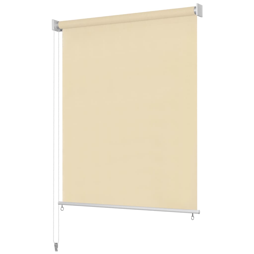 vidaXL Außenrollo 180 x 230 cm Cremeweiß