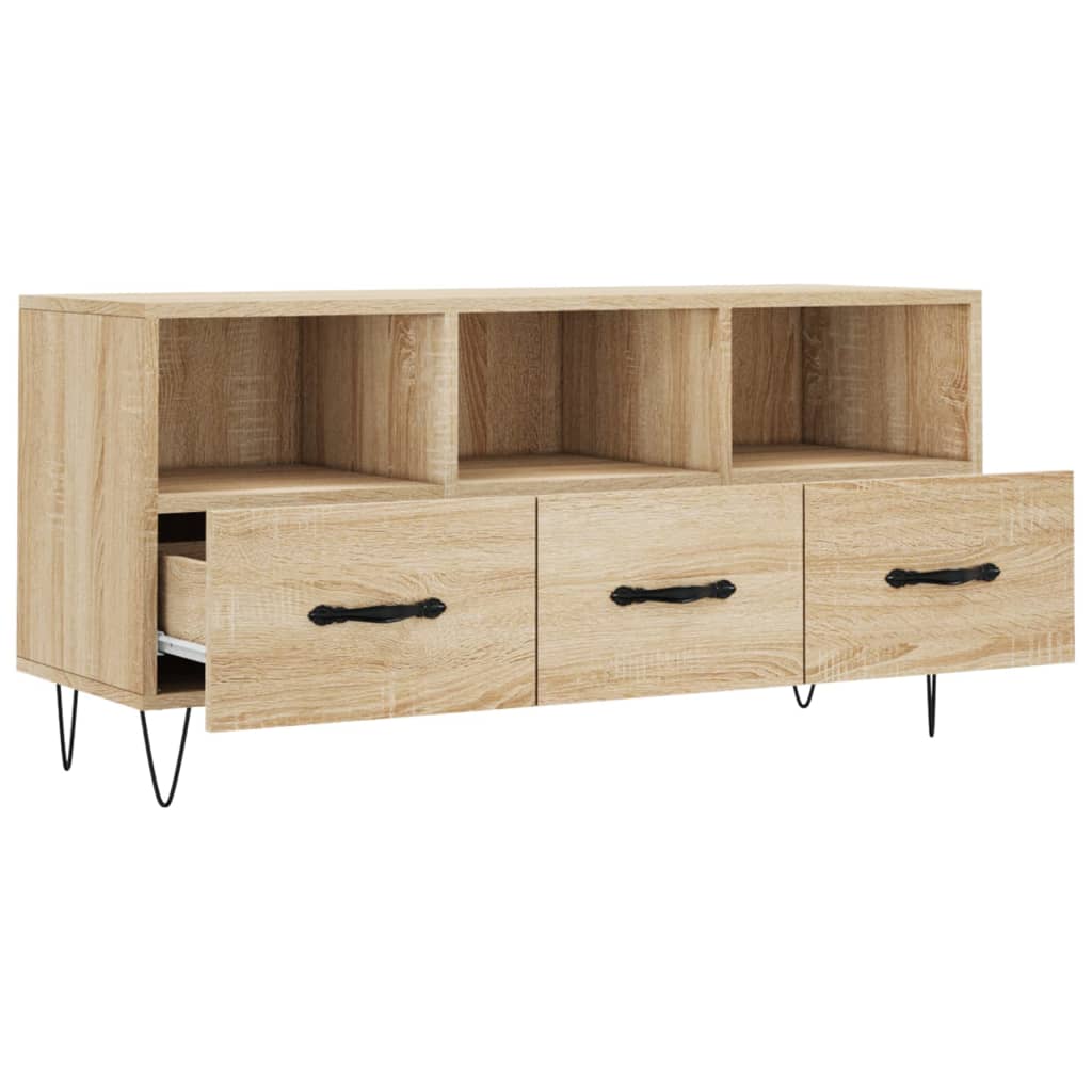 vidaXL TV-Schrank Sonoma-Eiche 102x36x50 cm Holzwerkstoff