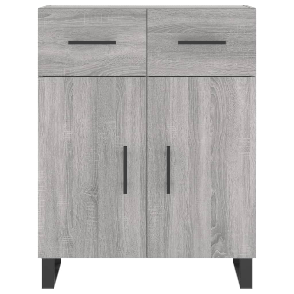 vidaXL Highboard Grau Sonoma 69,5x34x180 cm Holzwerkstoff