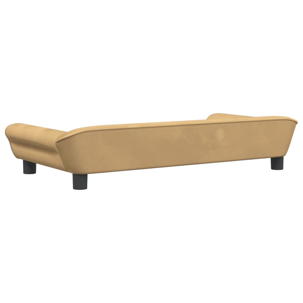 vidaXL Hundebett Braun 100x50x21 cm Samt