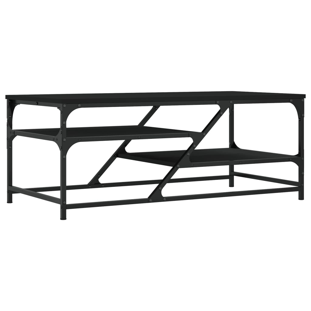 vidaXL Couchtisch Schwarz 100x49x40 cm Holzwerkstoff