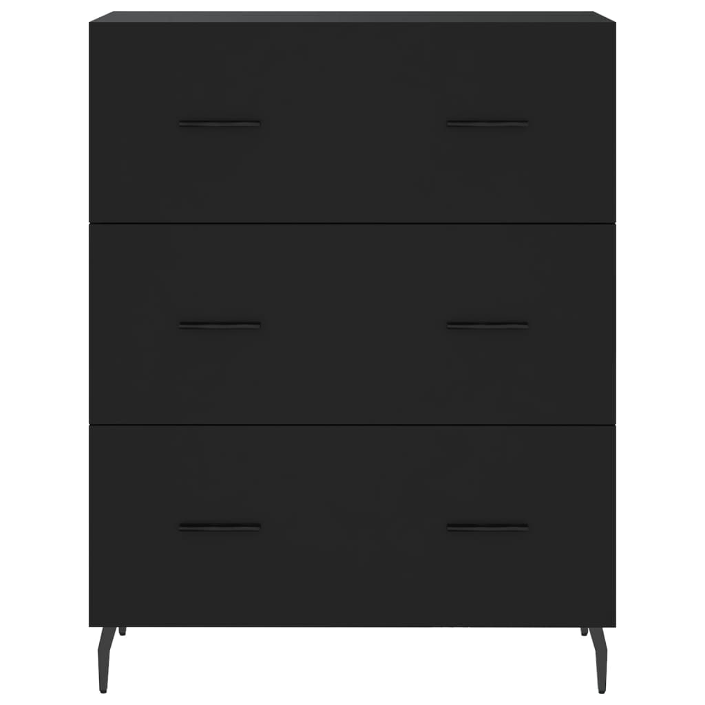 vidaXL Sideboard Schwarz 69,5x34x90 cm Holzwerkstoff