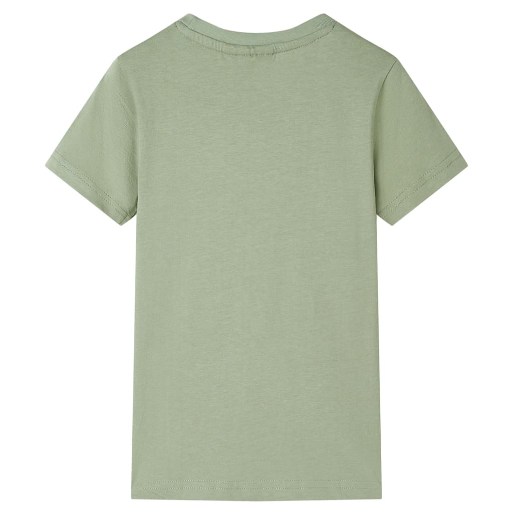 Kinder-T-Shirt Helles Khaki 128