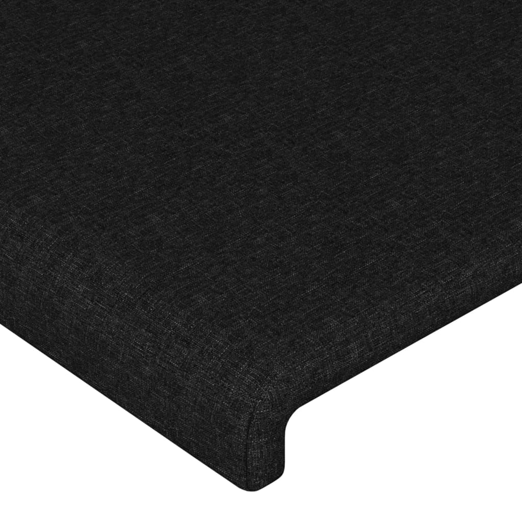 vidaXL Kopfteile 2 Stk. Schwarz 80x5x78/88 cm Stoff