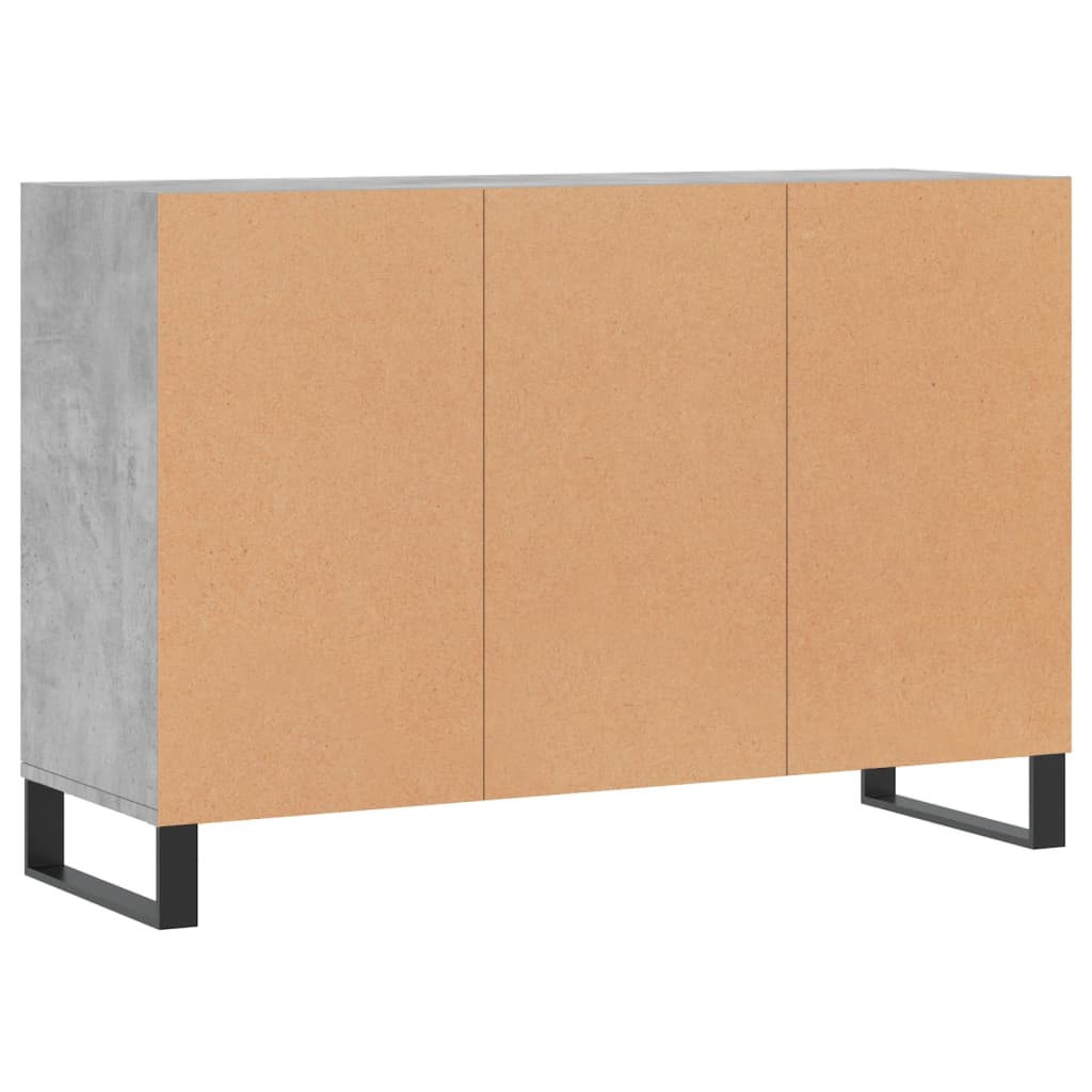 vidaXL Sideboard Betongrau 103,5x35x70 cm Holzwerkstoff