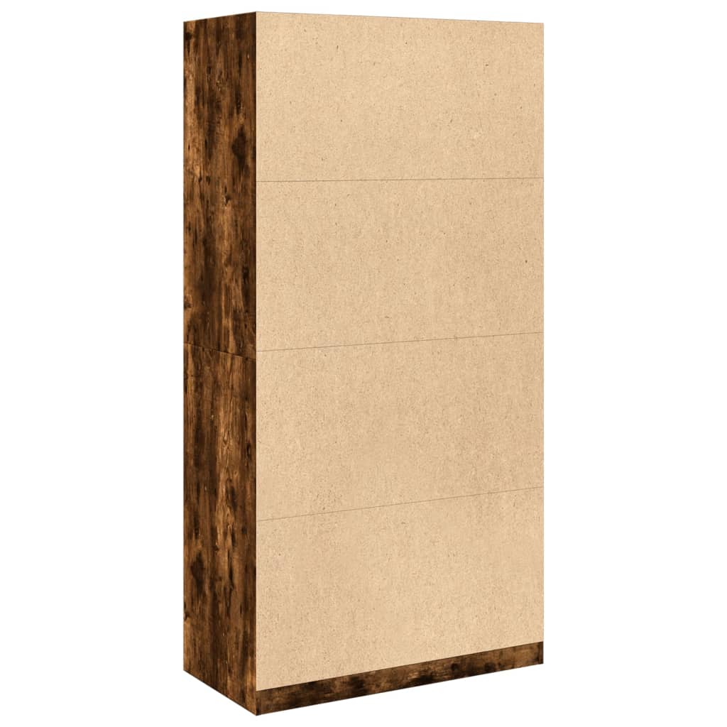 vidaXL Kleiderschrank Räuchereiche 100x50x200 cm Holzwerkstoff