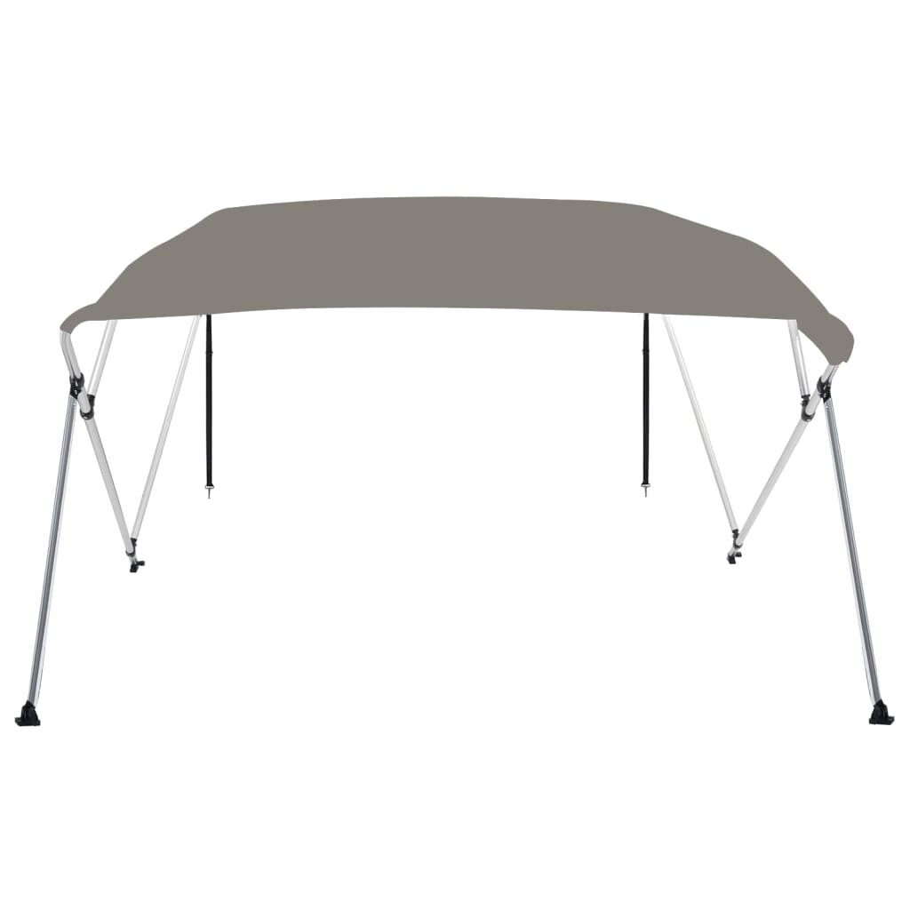 vidaXL 4-Bow Bimini-Top Grau 243x180x137 cm