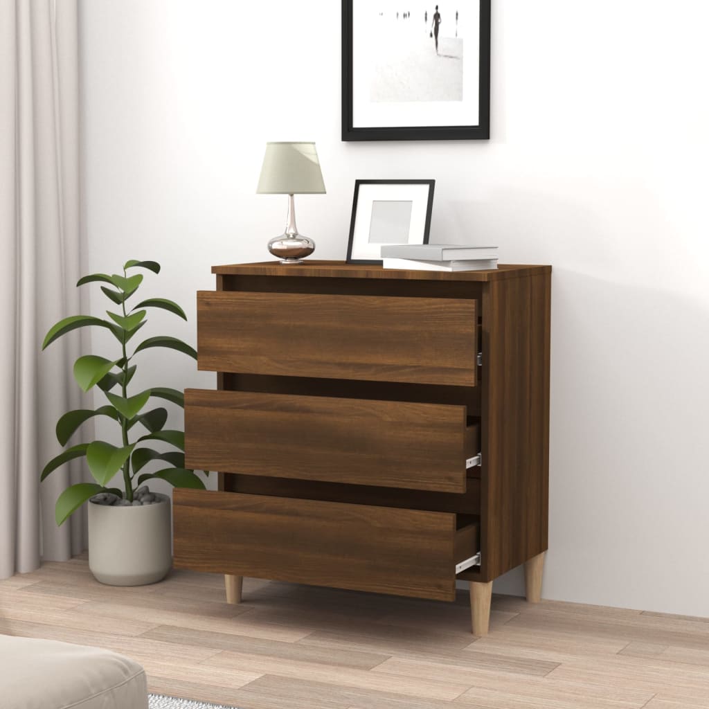 vidaXL Sideboard Braun Eichen-Optik 60x35x69 cm Holzwerkstoff