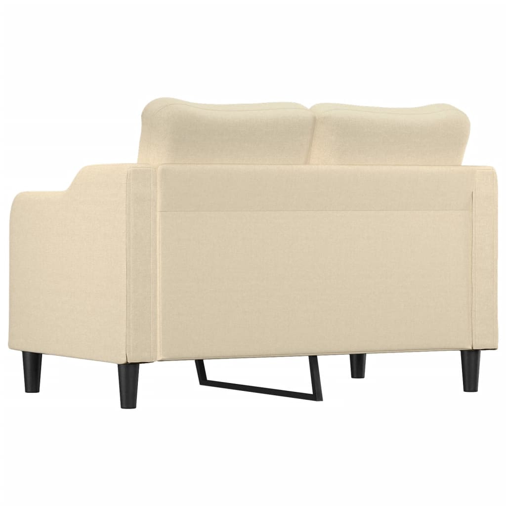 vidaXL 2-Sitzer-Sofa Creme 120 cm Stoff